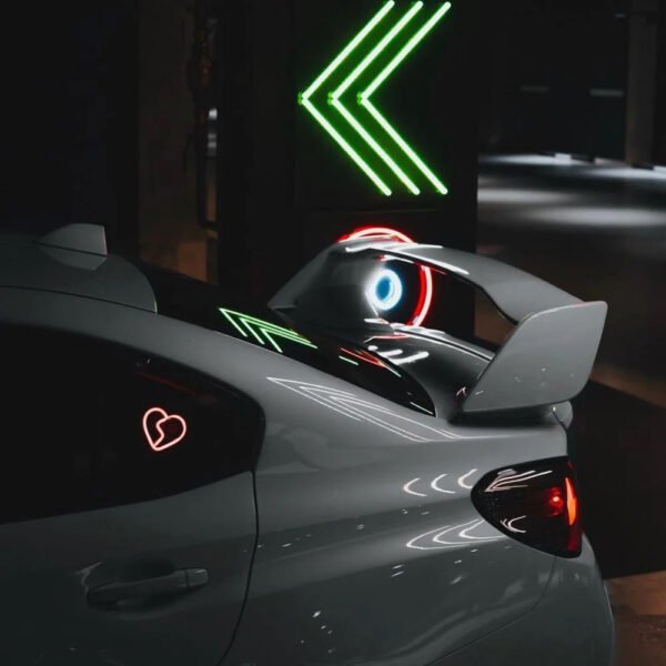 Glowing Neon Love Heart Car Lights - Image 5