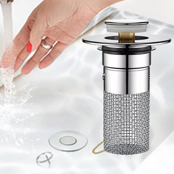 Stainless Steel Pop-Up Sink Drain Stopper