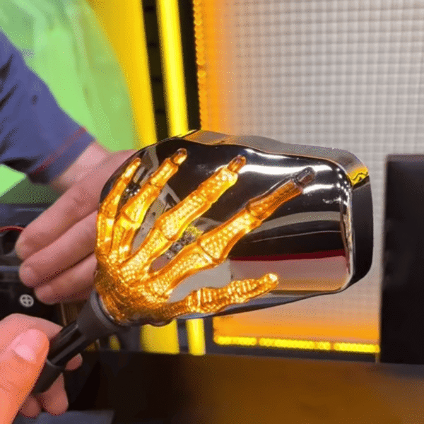 LED Skeleton Claw Rearview Mirror For Motorcycles - Image 3