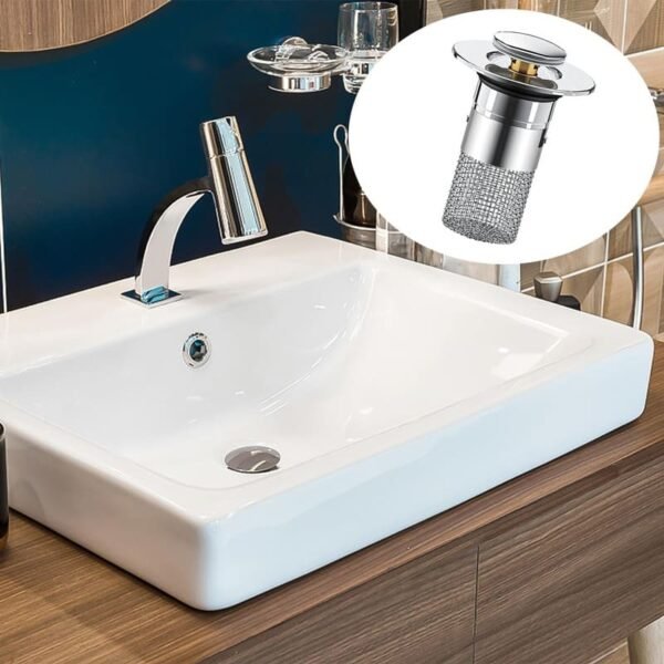 Stainless Steel Pop-Up Sink Drain Stopper - Image 2