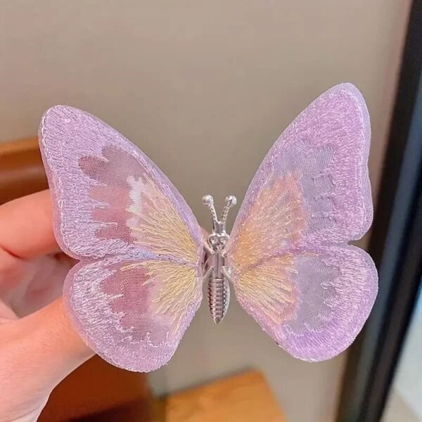 Elegant Car Dashboard Embroidery Butterfly Decoration - Image 4