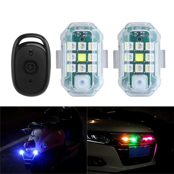 Anti Collision Car Flashing Light With Remote Control - Image 5
