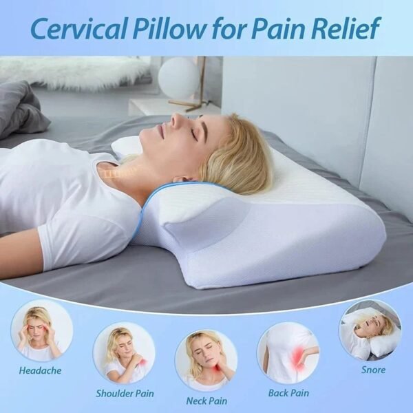 Ergonomic Contour Cervical Pillow For Neck & Back Pain - Image 5
