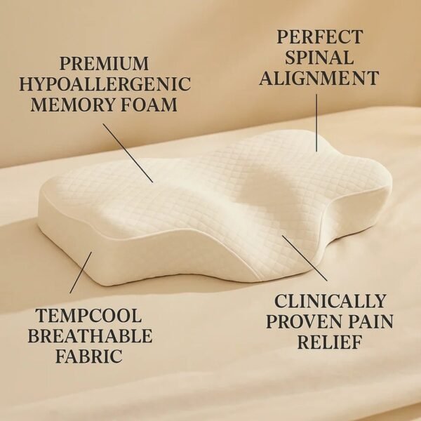 Ergonomic Contour Cervical Pillow For Neck & Back Pain - Image 7