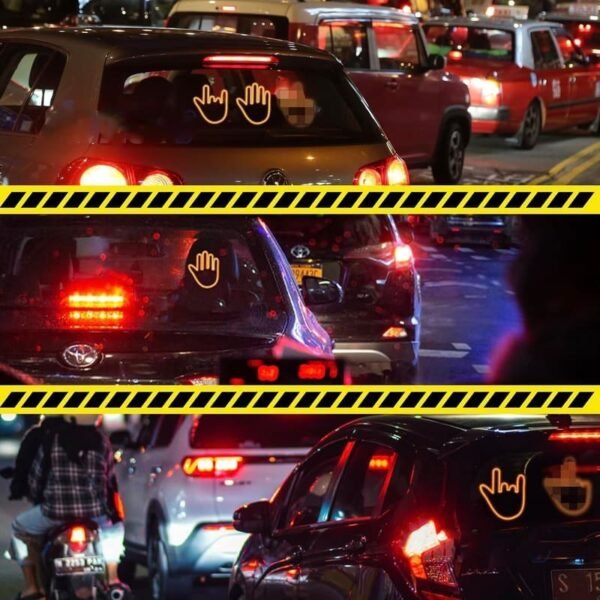 Funny Road Rage Car Finger Light Signal - Image 8