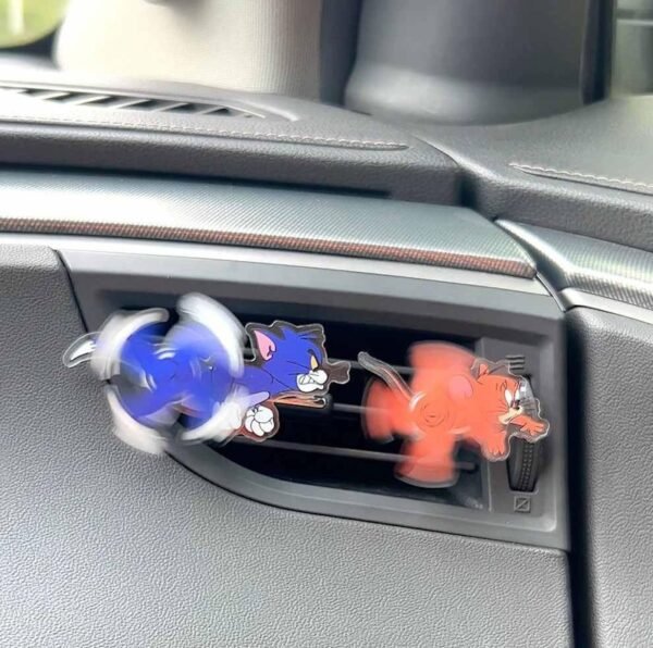 Cute Tom and Jerry Cartoon Rotating Car Air Outlet Decoration - Image 5