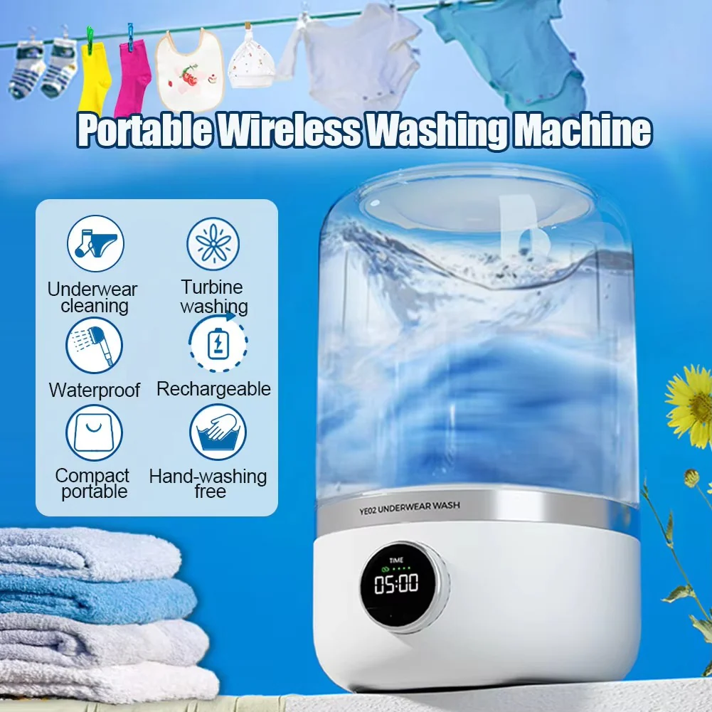 Mini Washing Machine For Underwear, Socks & Baby Clothes