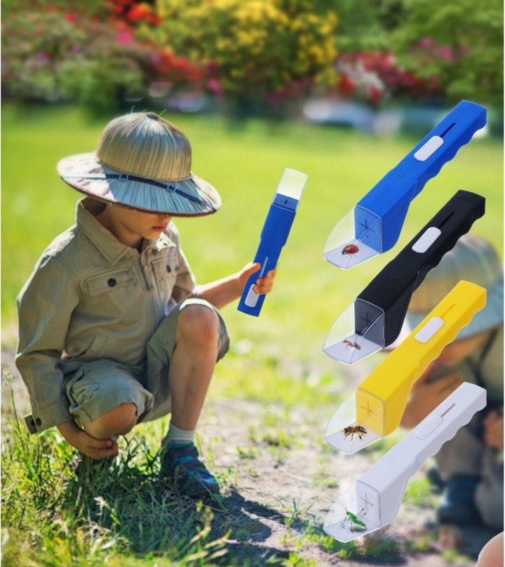 Safe Handheld Bug Catcher with Magnifier