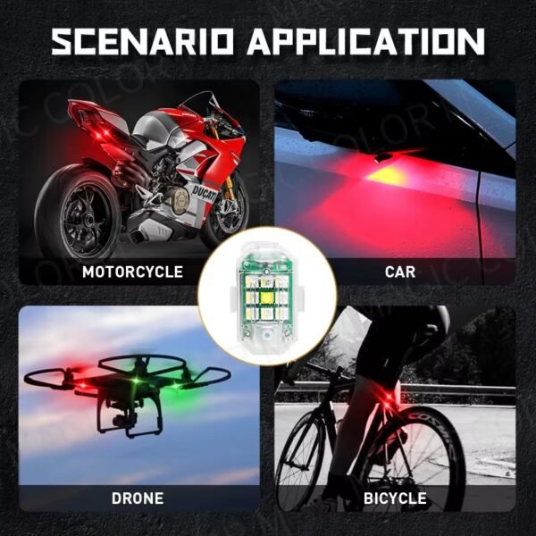Anti Collision Car Flashing Light With Remote Control - Image 9