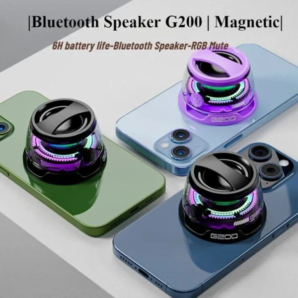 Mini Wireless Magnetic Speaker with LED Glow