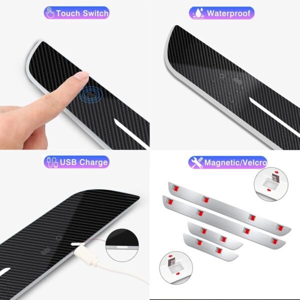 New Car Door Sill Lights, Customized Car Logo - Image 10