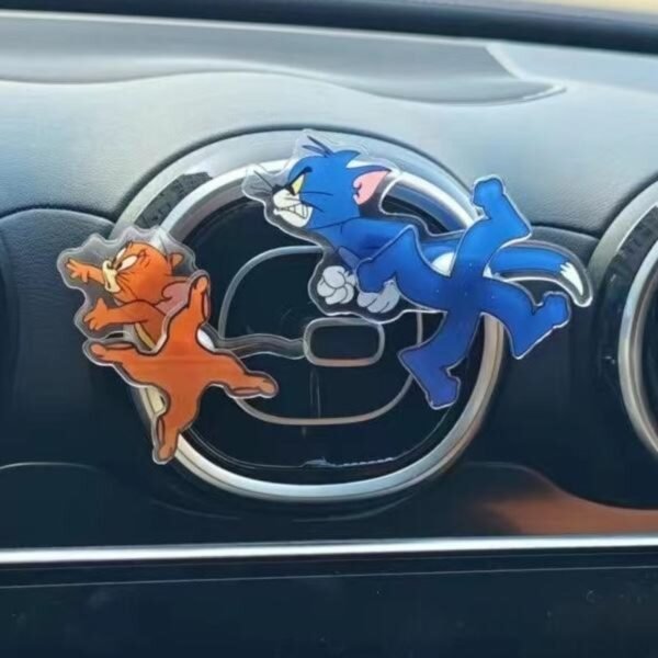 Cute Tom and Jerry Cartoon Rotating Car Air Outlet Decoration - Image 9