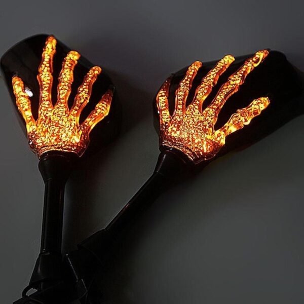 LED Skeleton Claw Rearview Mirror For Motorcycles - Image 5