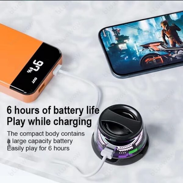 Mini Wireless Magnetic Speaker with LED Glow - Image 6