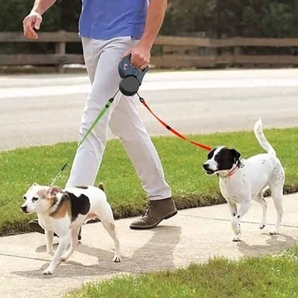 Reflective LED Retractable Leash for Pet Safety - Image 2