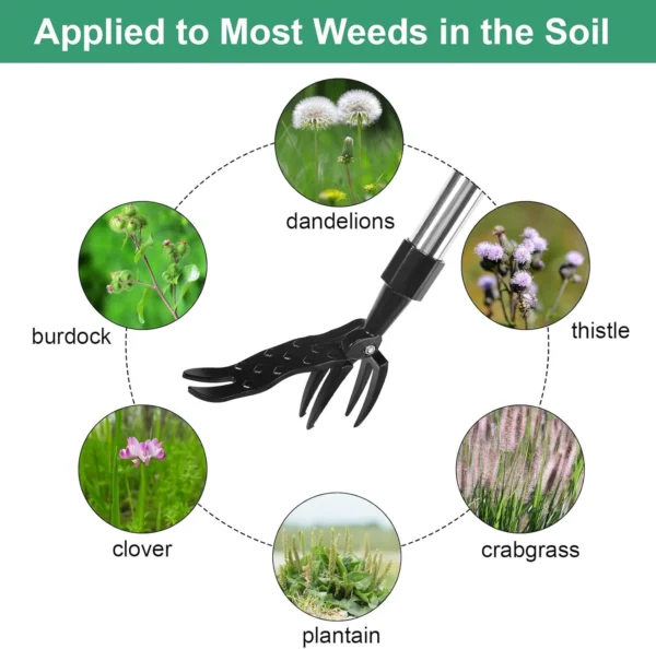 The Original Stand Up Weed Puller Tool with Long Handle. - Image 4