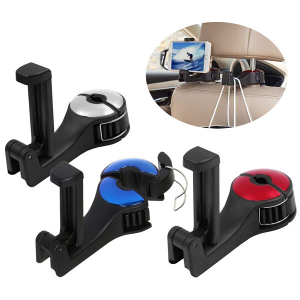 3in1 Back Seat Headrest Hook - Image 2