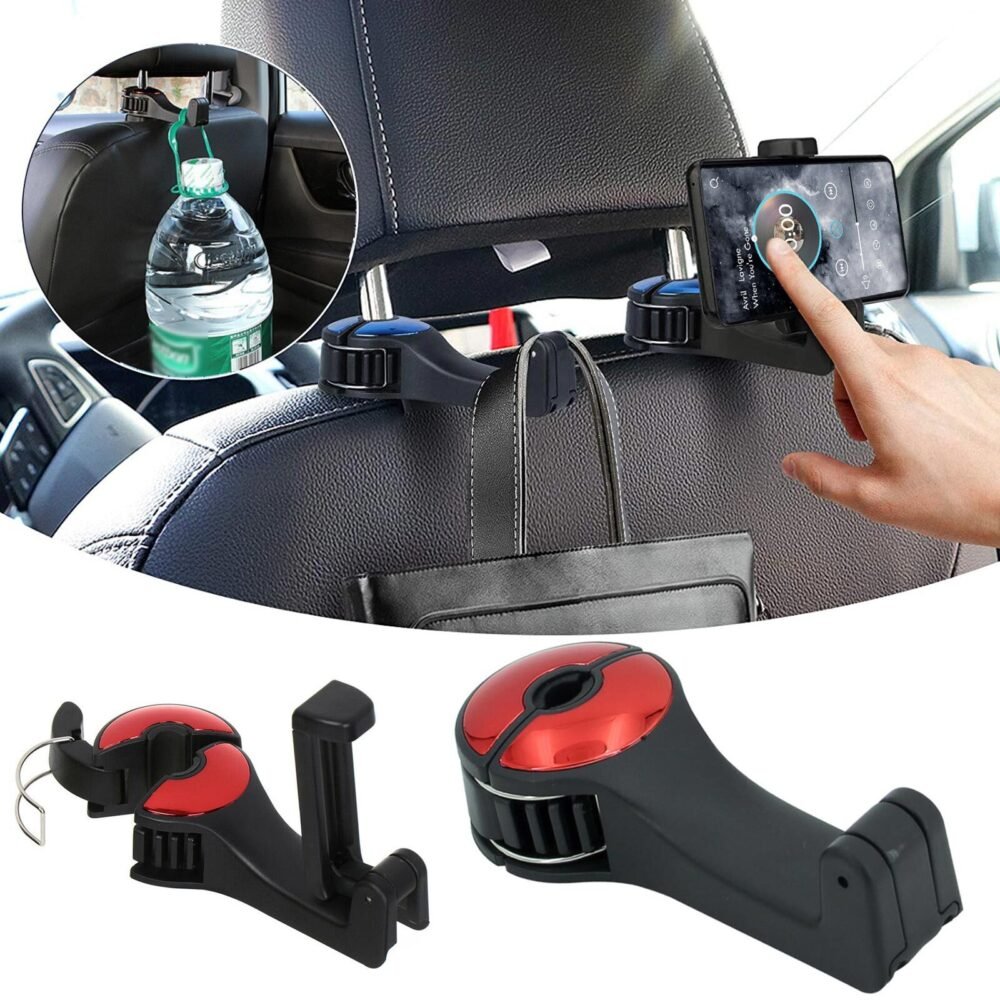 3in1 Back Seat Headrest Hook