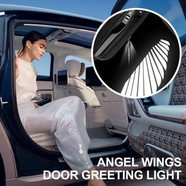 Luminous Welcome Angel Wing Car Door Lights - Image 2