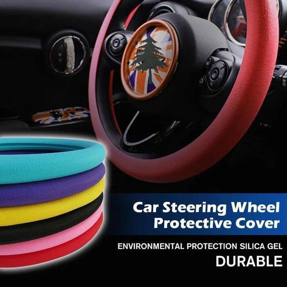 Soft & Comfortable Touch Silicone Rubber Steering Wheel Covers