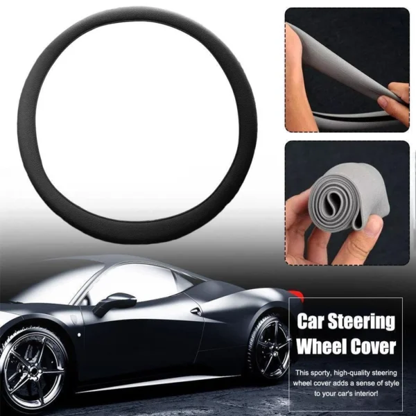 Soft & Comfortable Touch Silicone Rubber Steering Wheel Covers - Image 2