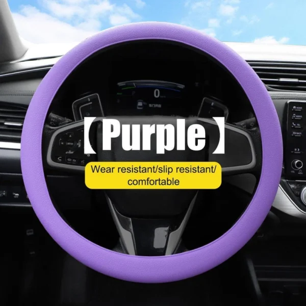 Soft & Comfortable Touch Silicone Rubber Steering Wheel Covers - Image 7