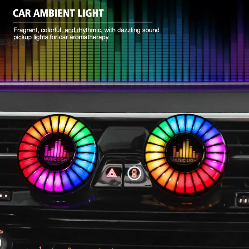 Magnetic Voice-Controlled Car Aromatherapy & Ambient Pickup Light