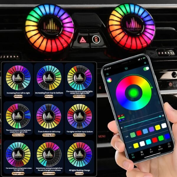Magnetic Voice-Controlled Car Aromatherapy & Ambient Pickup Light - Image 4