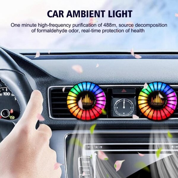 Magnetic Voice-Controlled Car Aromatherapy & Ambient Pickup Light - Image 3