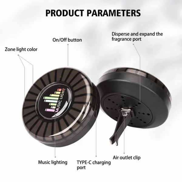 Magnetic Voice-Controlled Car Aromatherapy & Ambient Pickup Light - Image 15