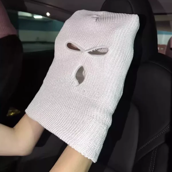 Personalized Funny Face Mask Headrest Cover - Image 6
