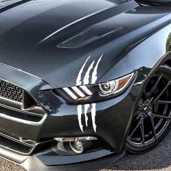 Horror Halloween Headlight Car Sticker: Monster Claw Scratch & Bleeding Red Blood - Image 9