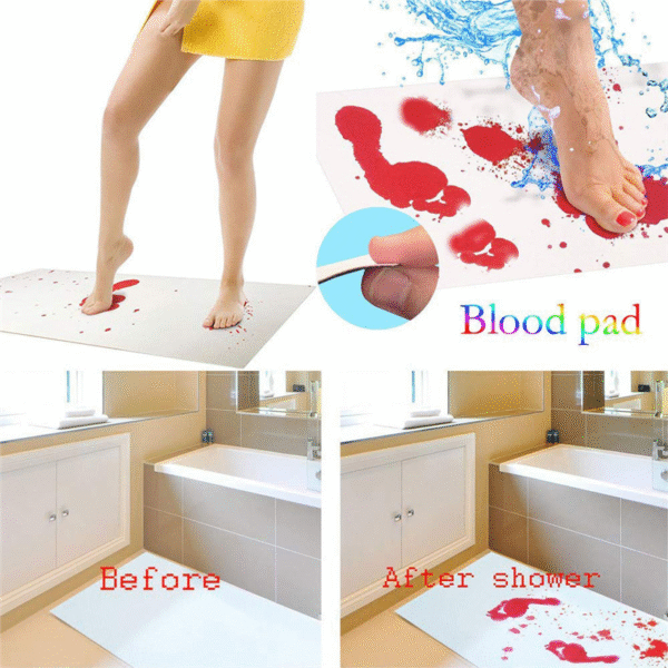 Halloween Bloody Bath Mat, Turn Red When Exposed To Water - Image 10