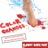Halloween Bloody Bath Mat, Turn Red When Exposed To Water