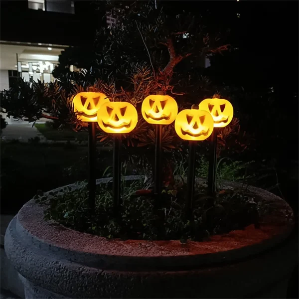 Halloween Outdoor Decor Solar Pumpkin Light - Image 5