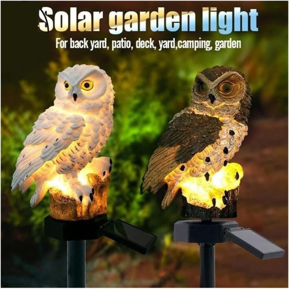 Outdoor Decor Charming Owl Solar Light