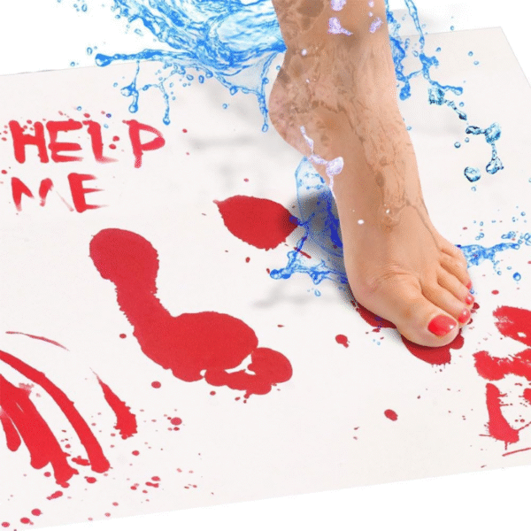 Halloween Bloody Bath Mat, Turn Red When Exposed To Water - Image 5