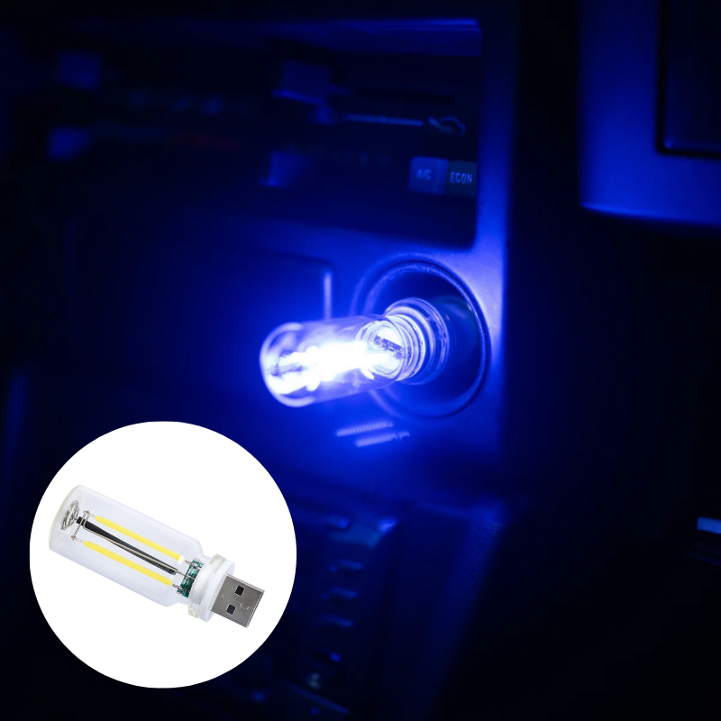 Touch Car USB Light, Retro Vibe Car Interior