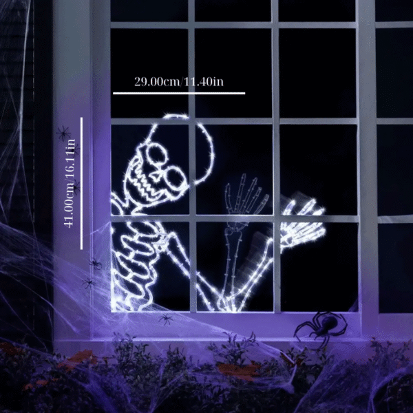 Luminous Halloween Decor The Waving Window Skeleton Light - Image 9