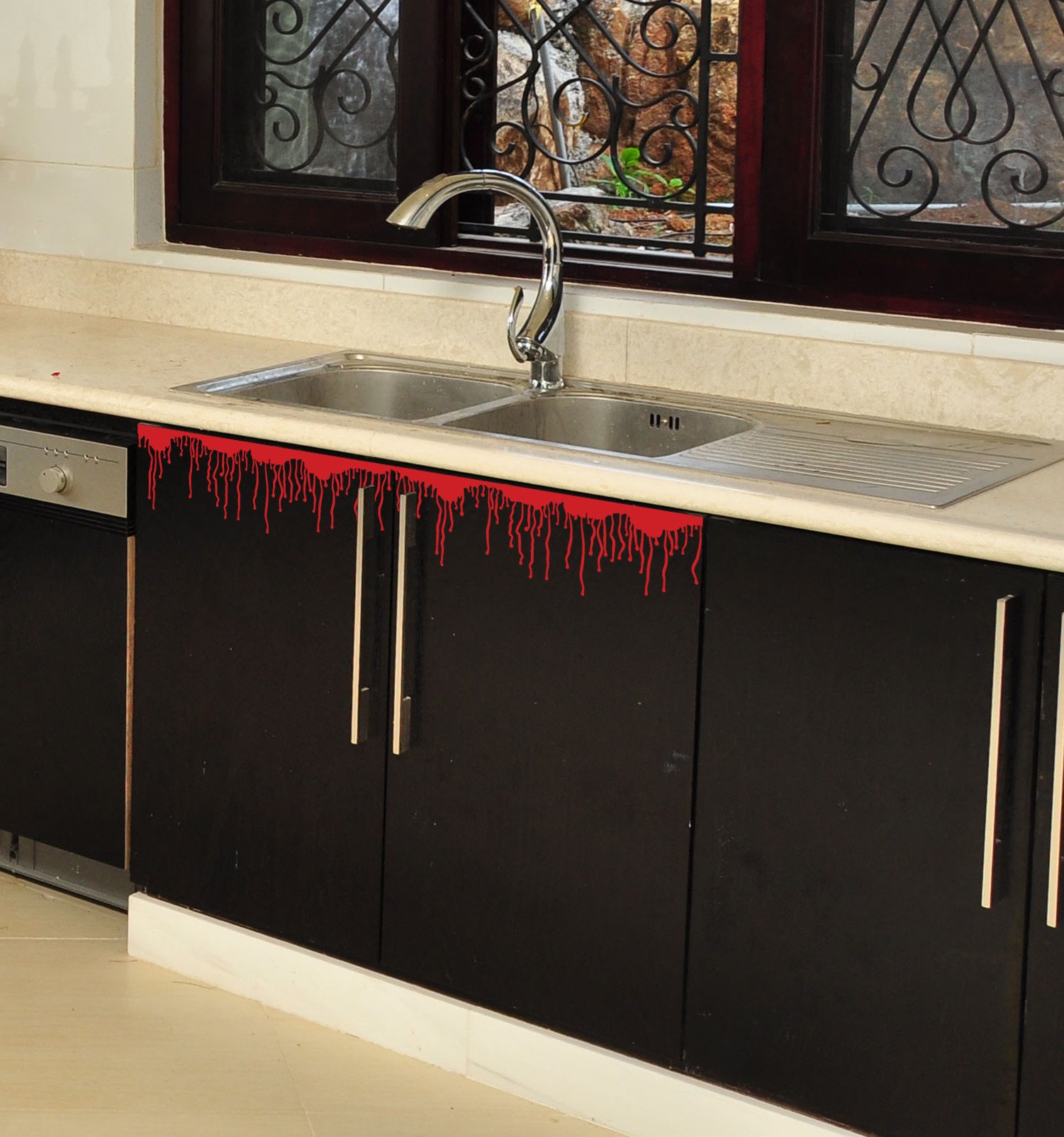 Blood or Slime | Halloween | Vinyl Stickers | Decal - Wall Art Company