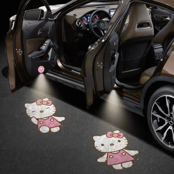 Cute Welcome Cartoon Car Projector Door Light