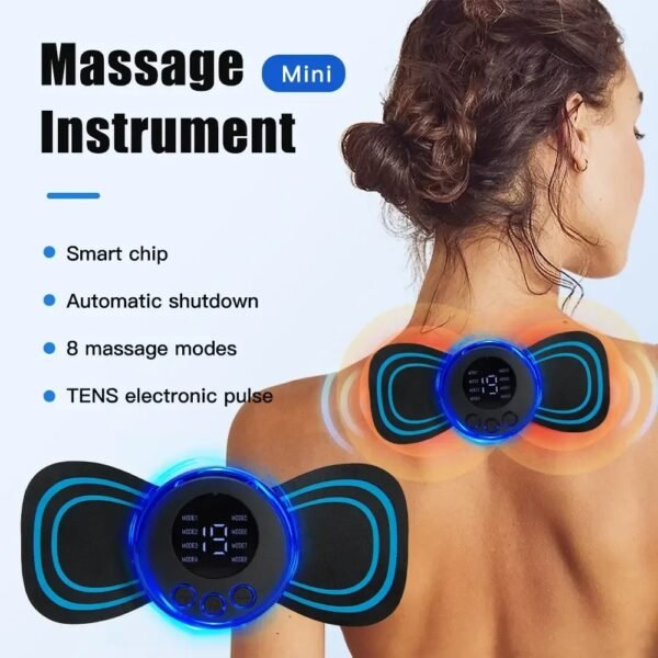 Electric Massage Pad, Muscle Stimulator For Body Pain Relief - Image 2