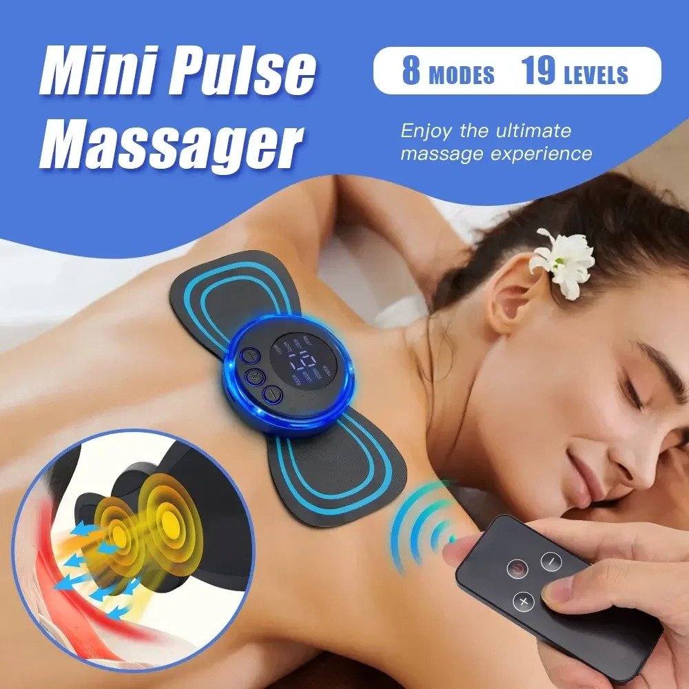 Electric Massage Pad, Muscle Stimulator For Body Pain Relief