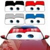 Cartoon Lightning McQueen Car Sunshade for Heat & UV Block