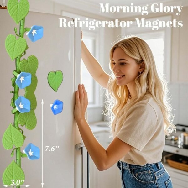 3D Climbing Vine Fridge Magnets, English Ivy & Morning Glory - Image 10