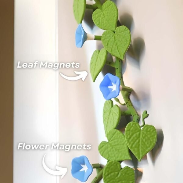3D Climbing Vine Fridge Magnets, English Ivy & Morning Glory - Image 8