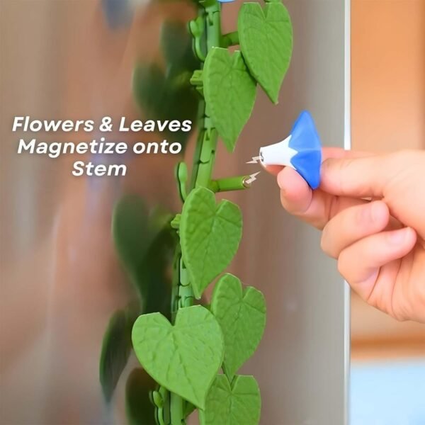 3D Climbing Vine Fridge Magnets, English Ivy & Morning Glory - Image 7