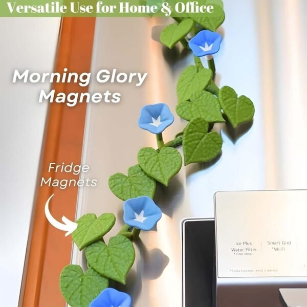 3D Climbing Vine Fridge Magnets, English Ivy & Morning Glory - Image 6