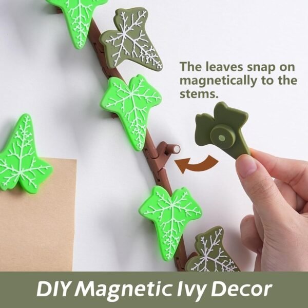 3D Climbing Vine Fridge Magnets, English Ivy & Morning Glory - Image 4