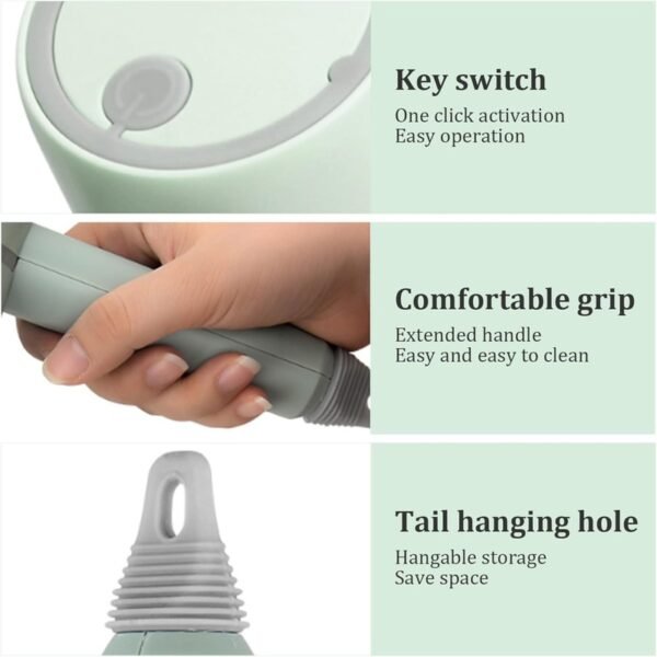 Electric Dishwashing Brush With Replaceable Heads - Image 6